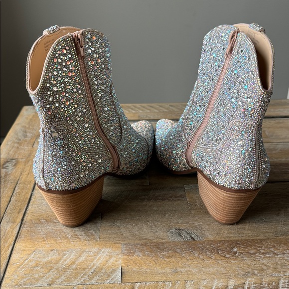 Betsey Johnson Emory Rhinestone Western Boot - Picture 3 of 4